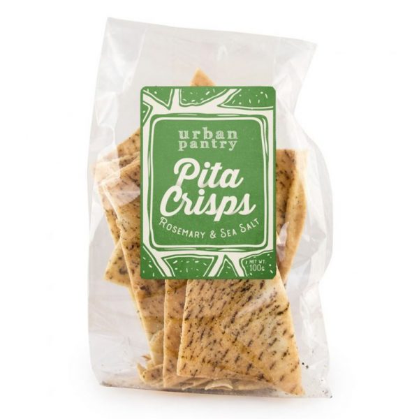 CRACKERS PITA CRISPS ROSE/ SEASALT 100G URBAN PANTRY