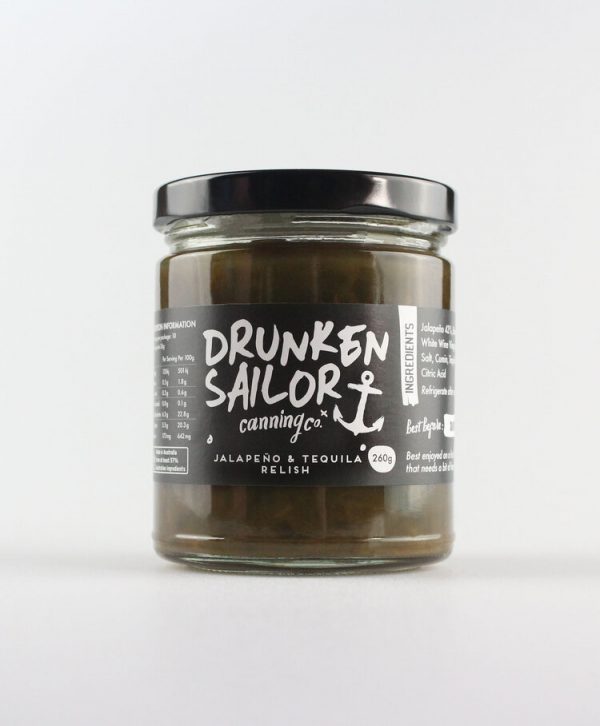 RELISH JALEPINO & TEQUILA 295G DRUNKEN SAILOR