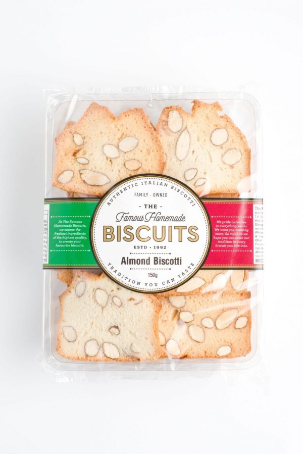 BISCOTTI ALMOND 180G THE FAMOUS HOMEMADE BISCUITS