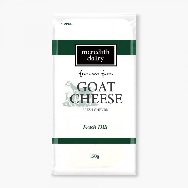 CHEESE GOATS WITH DILL 150G MEREDITH DAIRY