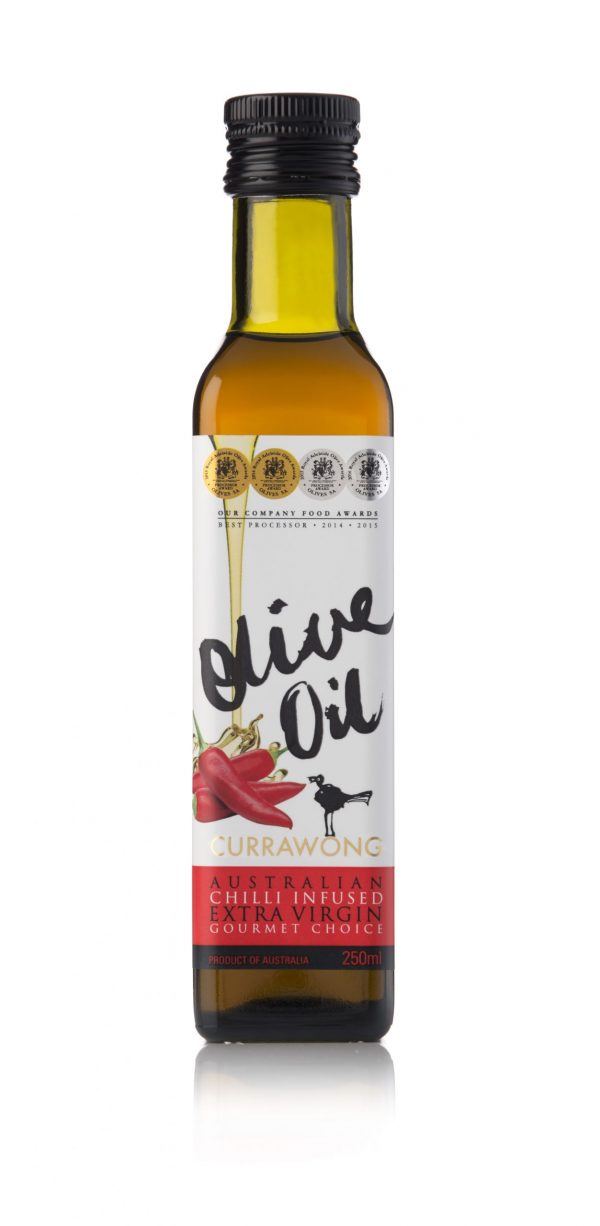 OLIVE OIL 'EX VIRGIN CHILLI 250ML CURRAWONG