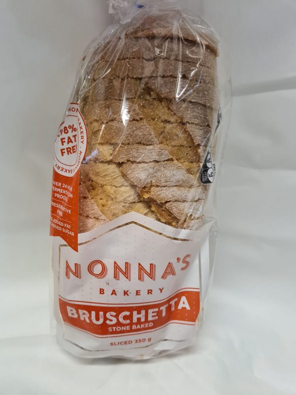BREAD BRUSCHETTA SLICED ITALIAN 350G NONNAS BAKERY