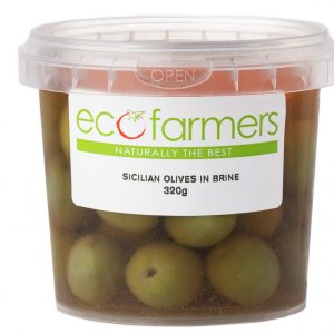 OLIVES WHOLE SICILIAN 320G ECOFARMERS